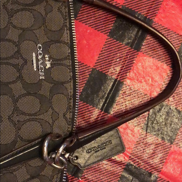 Coach handbag, black coach logo - Picture 5 of 6